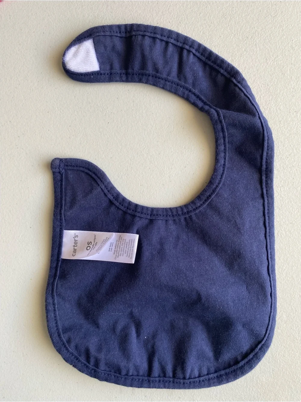 Carter’s Navy Blue Sailboat Baby Bib | Nautical Drool Teething Bib OS